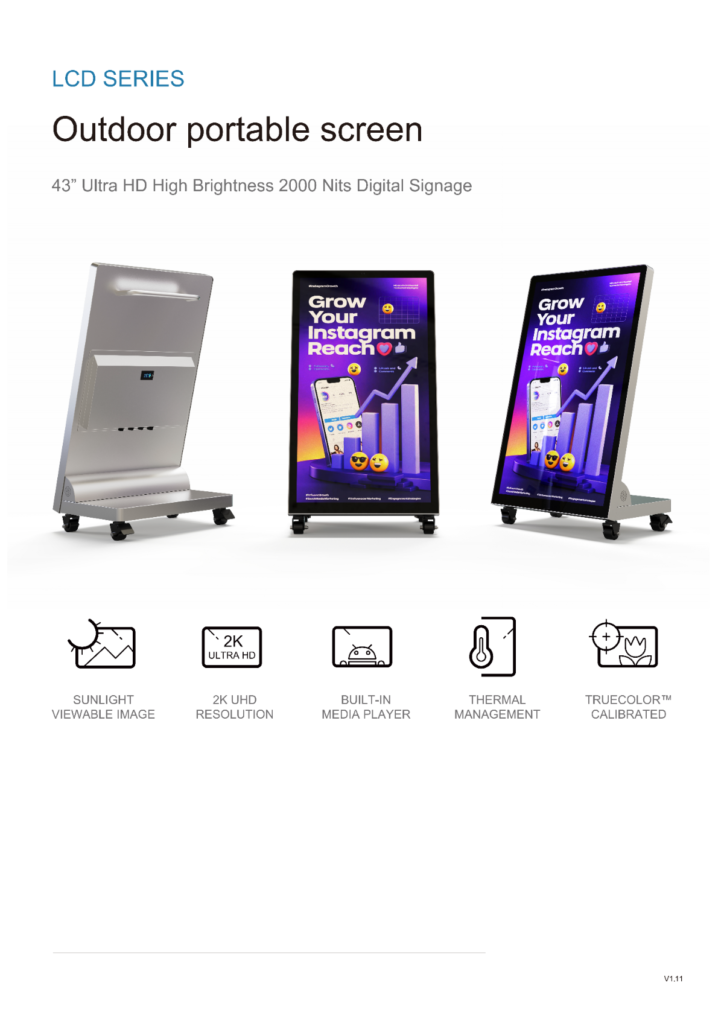 outdoor portable screen