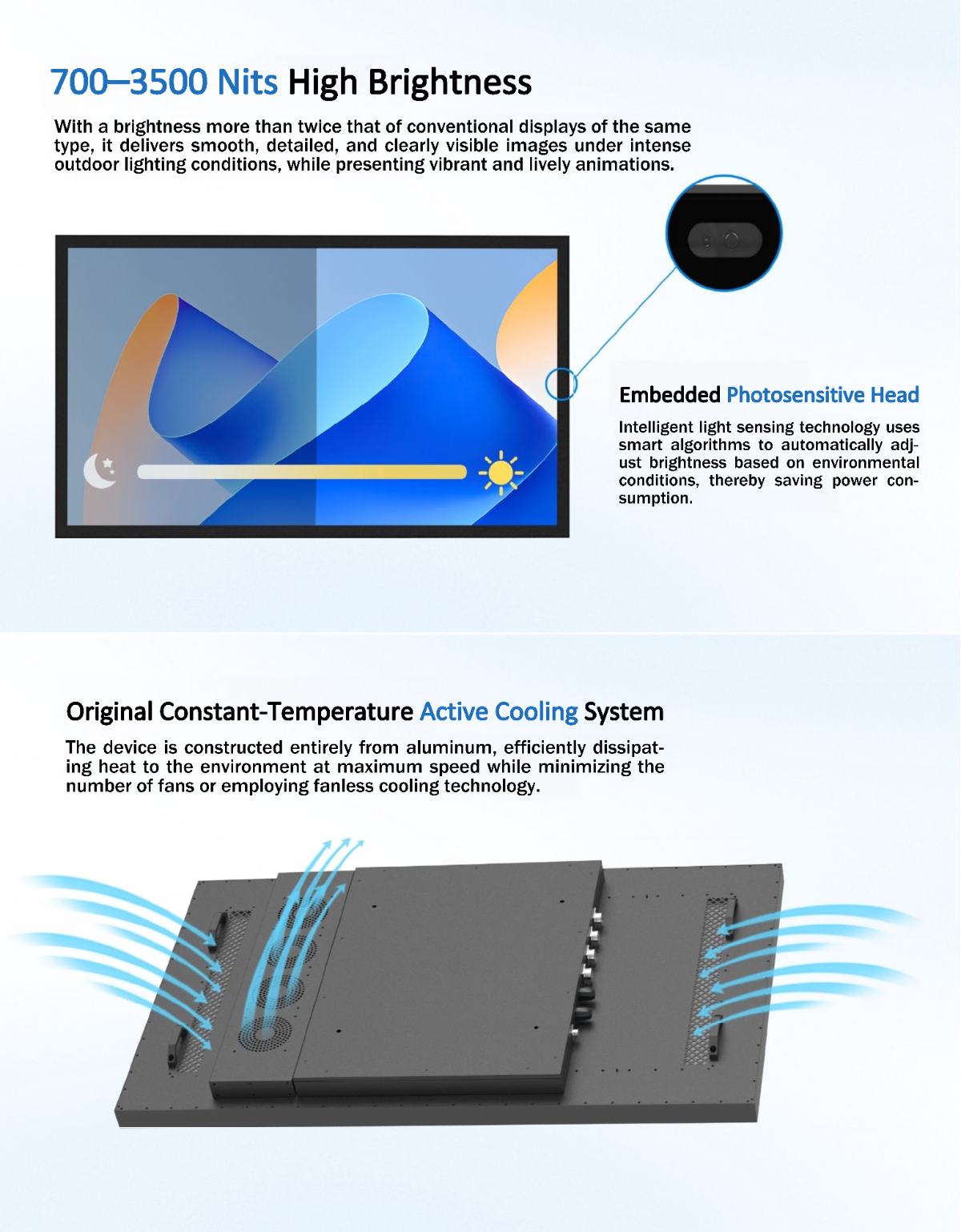 outdoor ip66 slim robust digital signage