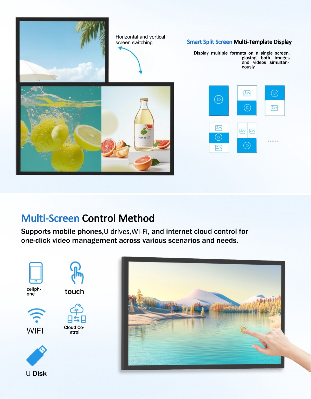 outdoor ip66 slim robust digital signage