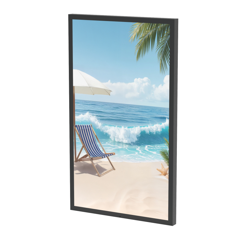 outdoor double sided narrow edge vertical floor advertising machine (复制)