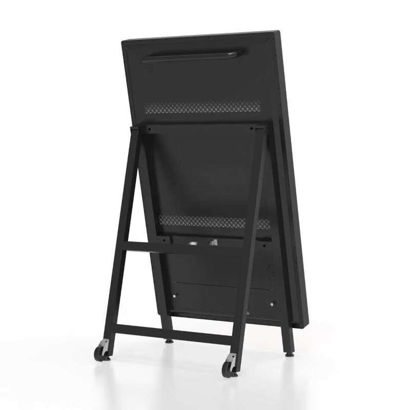 outdoor double sided narrow edge vertical floor advertising machine