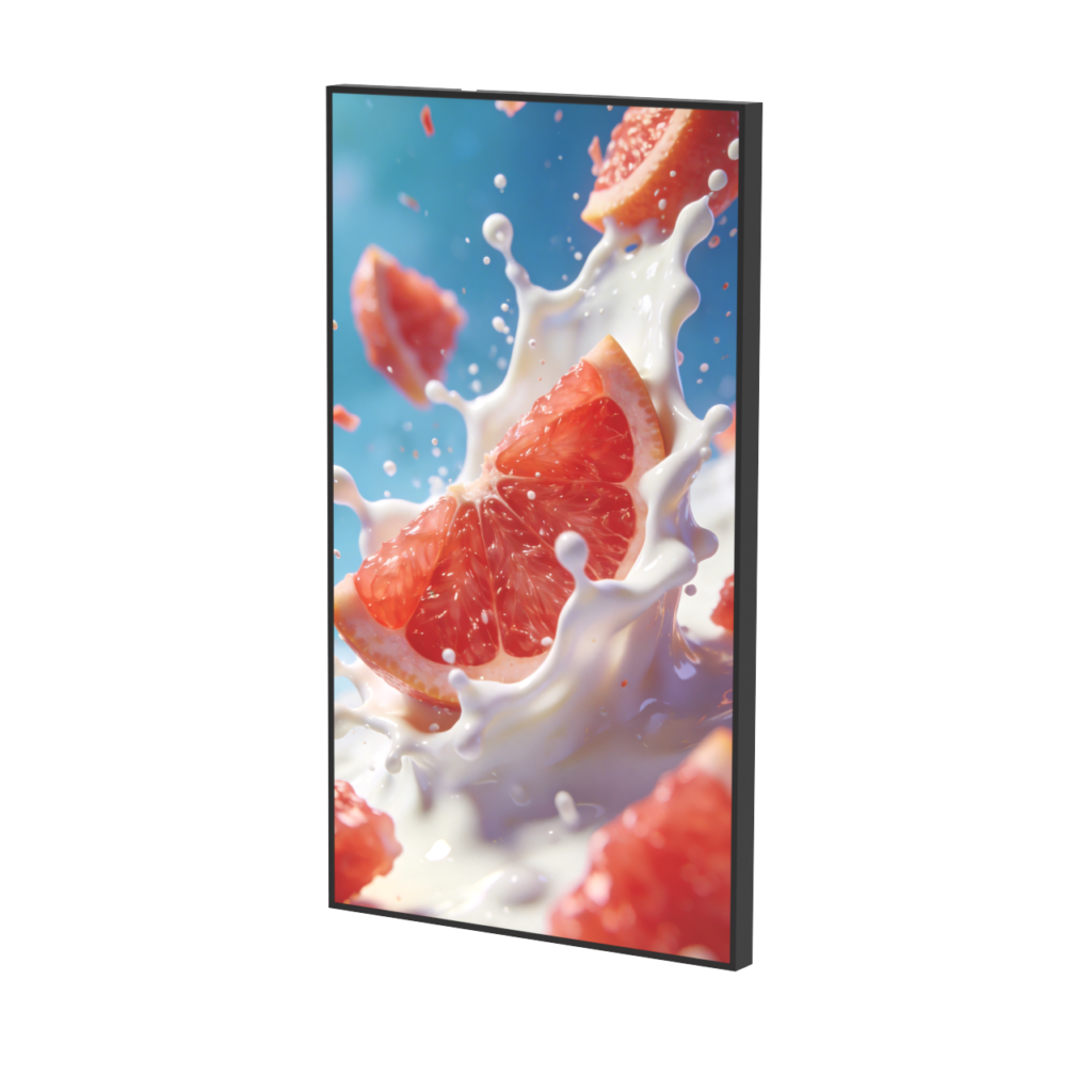 Wall-mounted high-brightness professional LCD display