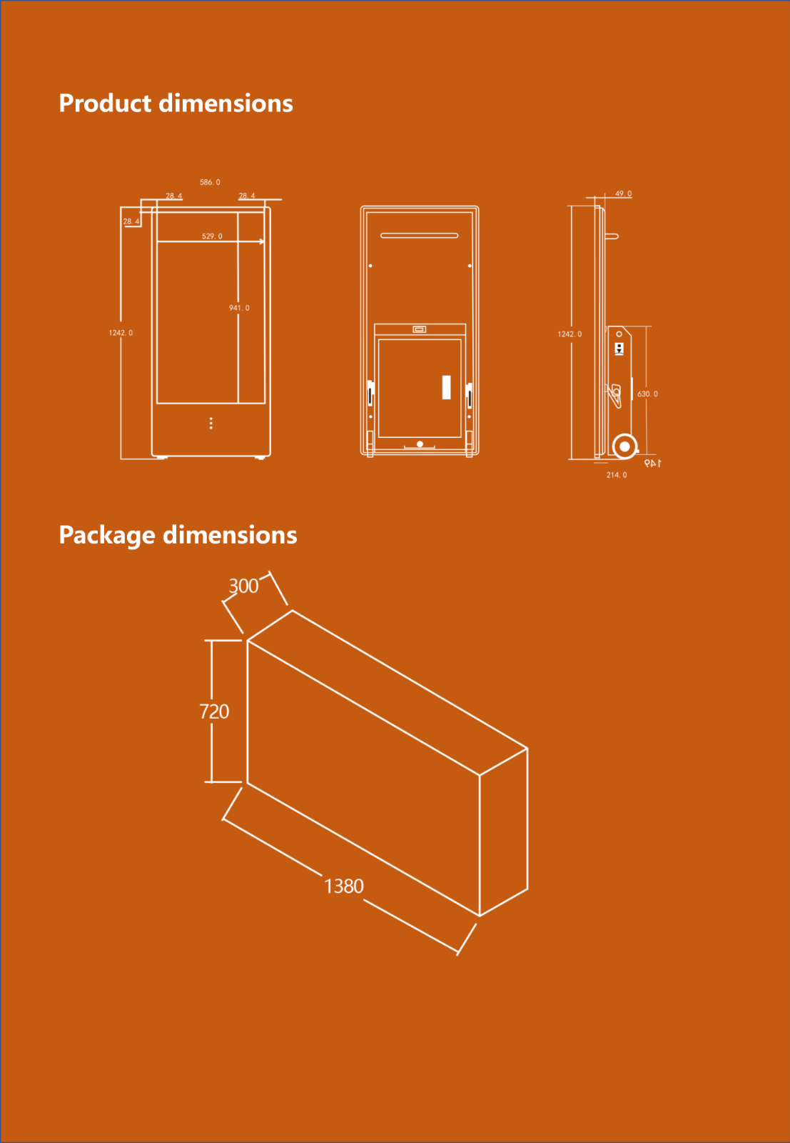 Outdoor Movable Battery Digital Poster1600
