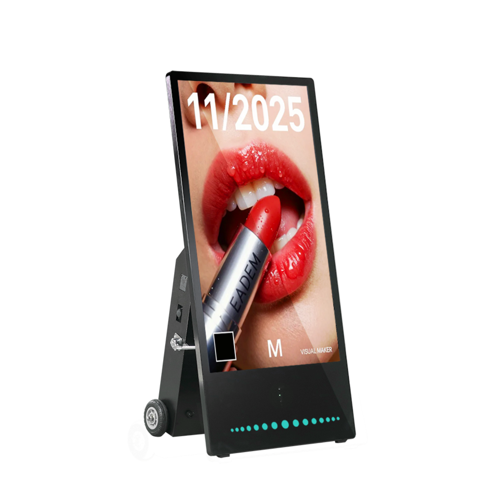 Outdoor Movable Battery Digital Poster